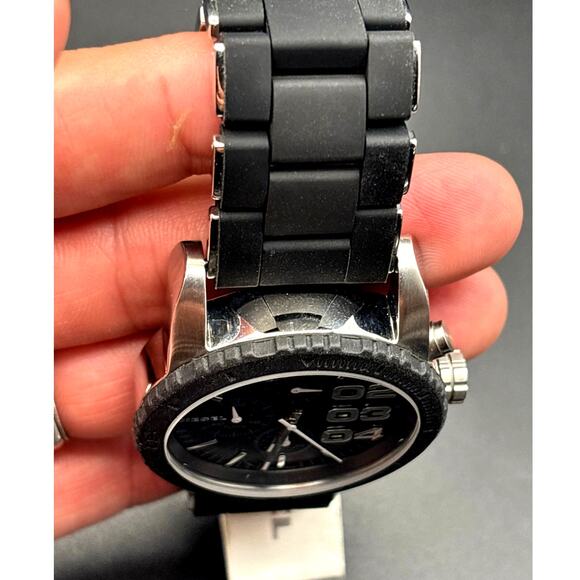 Diesel DZ5320 Franchise Chronograph Black Silicone Stainless Steel Women\'s Watch main image 12